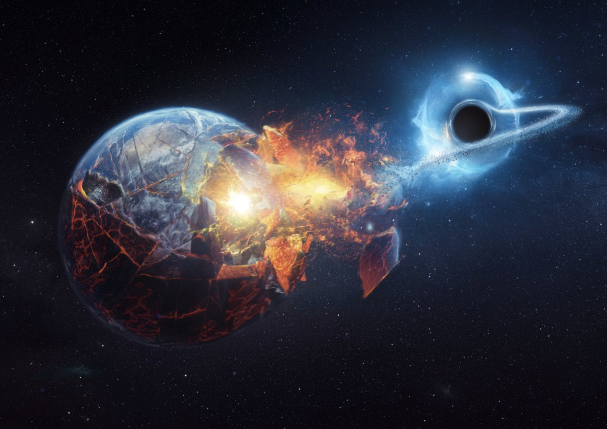Would a 10kg black hole falling into Earth's atmosphere lead to human extinction?